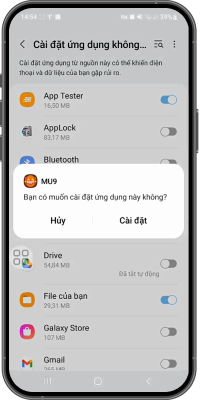 hướng dẫn tải MU9 cho Android